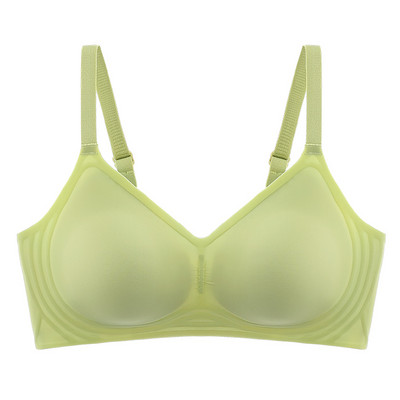 Jauna bezšuvju sieviešu apakšveļa, želeja, mīksts atbalsts, daļēji fiksēts kauss, regulējams pret nokarāšanu bez tērauda gredzena, ērts plāns krūšturis