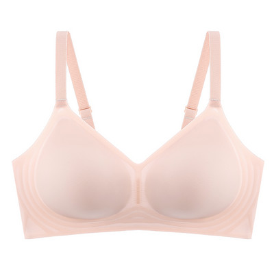 Jauna bezšuvju sieviešu apakšveļa, želeja, mīksts atbalsts, daļēji fiksēts kauss, regulējams pret nokarāšanu bez tērauda gredzena, ērts plāns krūšturis