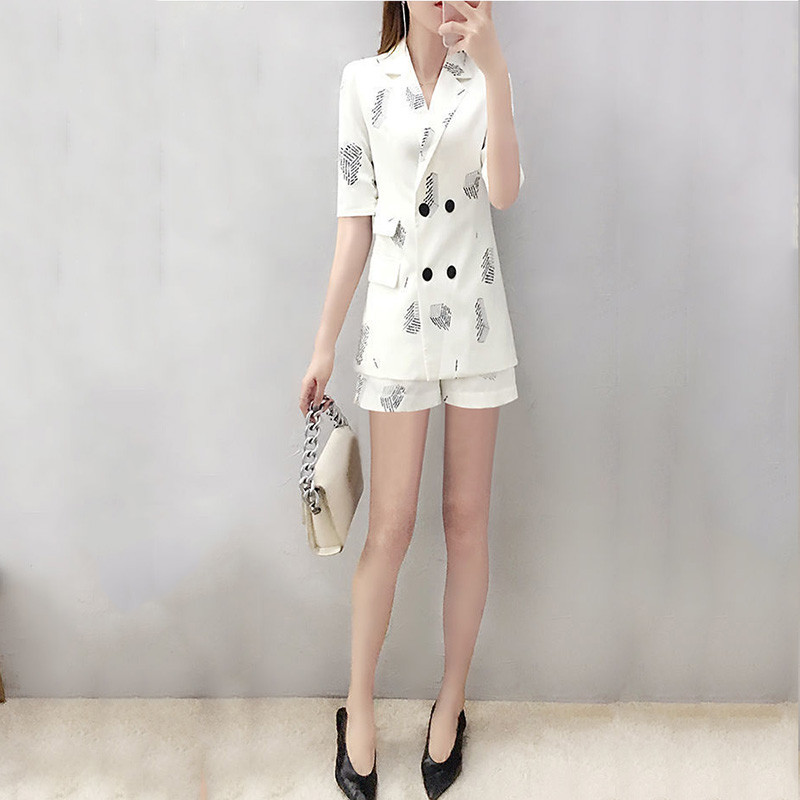 Munkanadrág öltöny 2 részes női szett Üzleti interjú öltöny szett egységes smil Blézer és ceruza nadrág irodai női öltöny