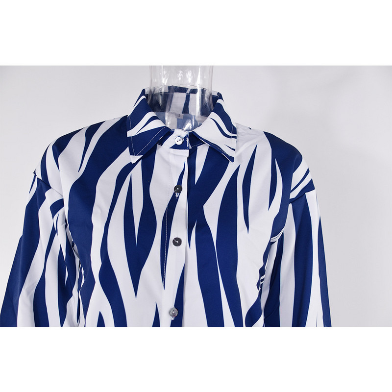 Nyári 2 részes szettek Női ruhák Divatos nyomat rövid ujjú ingek felsők Rugalmas magas derekú rövidnadrág öltöny alkalmi szett Ropa Mujer