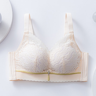 No Underwire väike rinnahoidja, kogunemisvastane pühkige rinnahoidja, mugav hingav aluspesu naiste pitsist ülemine tugirinnahoidja