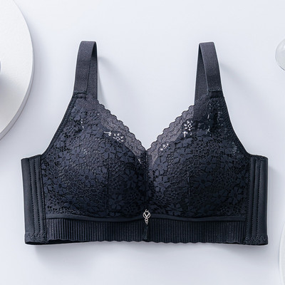 No Underwire väike rinnahoidja, kogunemisvastane pühkige rinnahoidja, mugav hingav aluspesu naiste pitsist ülemine tugirinnahoidja