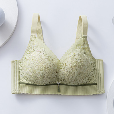 No Underwire väike rinnahoidja, kogunemisvastane pühkige rinnahoidja, mugav hingav aluspesu naiste pitsist ülemine tugirinnahoidja