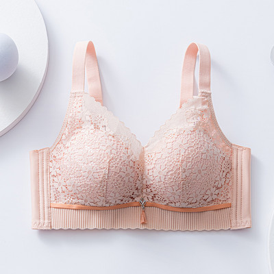 No Underwire väike rinnahoidja, kogunemisvastane pühkige rinnahoidja, mugav hingav aluspesu naiste pitsist ülemine tugirinnahoidja