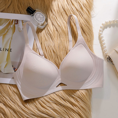 Jelly Seksi šuplje fiksne košarice Žensko donje rublje Meka potpora Bez čeličnog prstena Udobno skupljena leđa u obliku slova U Mat boje Ženski grudnjak