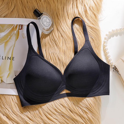 Jelly Seksi šuplje fiksne košarice Žensko donje rublje Meka potpora Bez čeličnog prstena Udobno skupljena leđa u obliku slova U Mat boje Ženski grudnjak