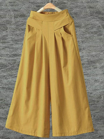 Naiste kottis puuvillased linased püksid, suur suurus 4xl laia säärega Pantalones vabaaja kõrge vöökohaga dressipüksid pahkluu pikkusega sirge püksid