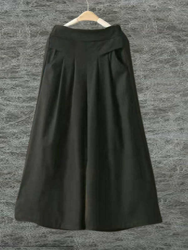 Naiste kottis puuvillased linased püksid, suur suurus 4xl laia säärega Pantalones vabaaja kõrge vöökohaga dressipüksid pahkluu pikkusega sirge püksid