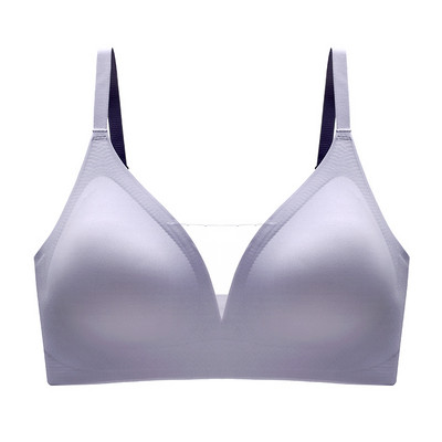 Latex varrat nélküli női fehérnemű, nem acélgyűrűs, csipkecső felső összegyűjtött sport tiszta színű melltartó, szoptatás, megereszkedett melltartó