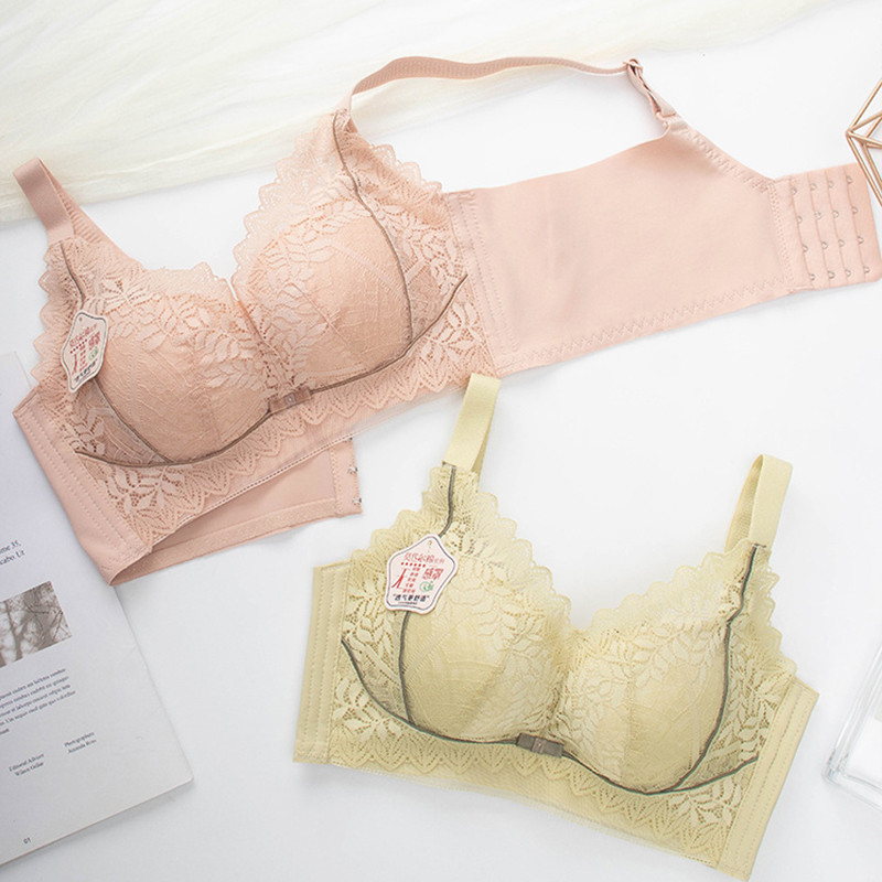 Naiste terassõrmusteta rinnahoidja Sweet Girl Tube Top, Väike rinnahoidja, Pitsmähis Rindkere Kogumine Aluspesu Õhuke kauss Mugav hingav rinnahoidja