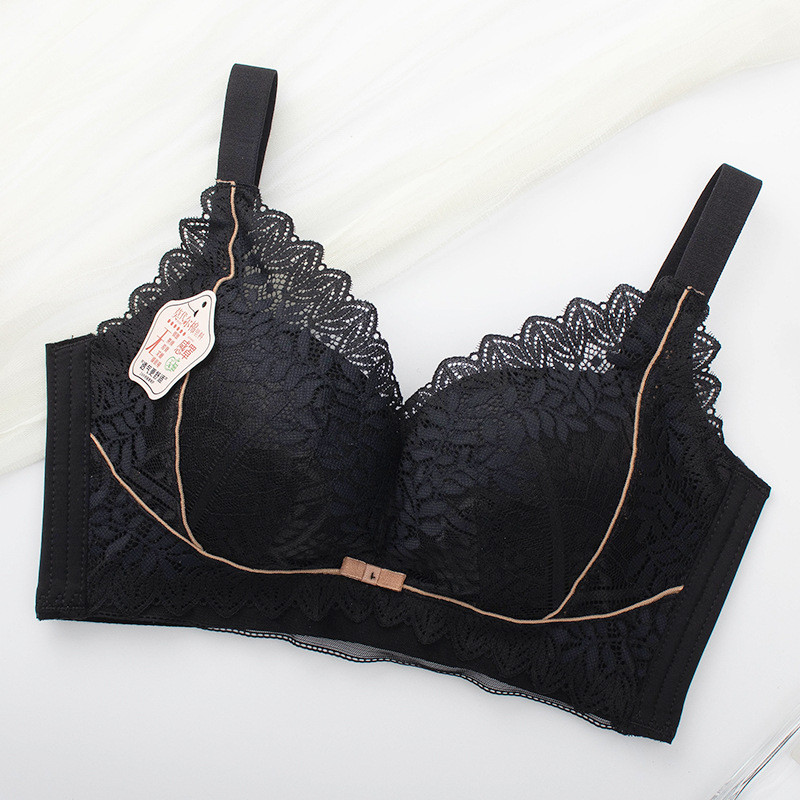 Naiste terassõrmusteta rinnahoidja Sweet Girl Tube Top, Väike rinnahoidja, Pitsmähis Rindkere Kogumine Aluspesu Õhuke kauss Mugav hingav rinnahoidja