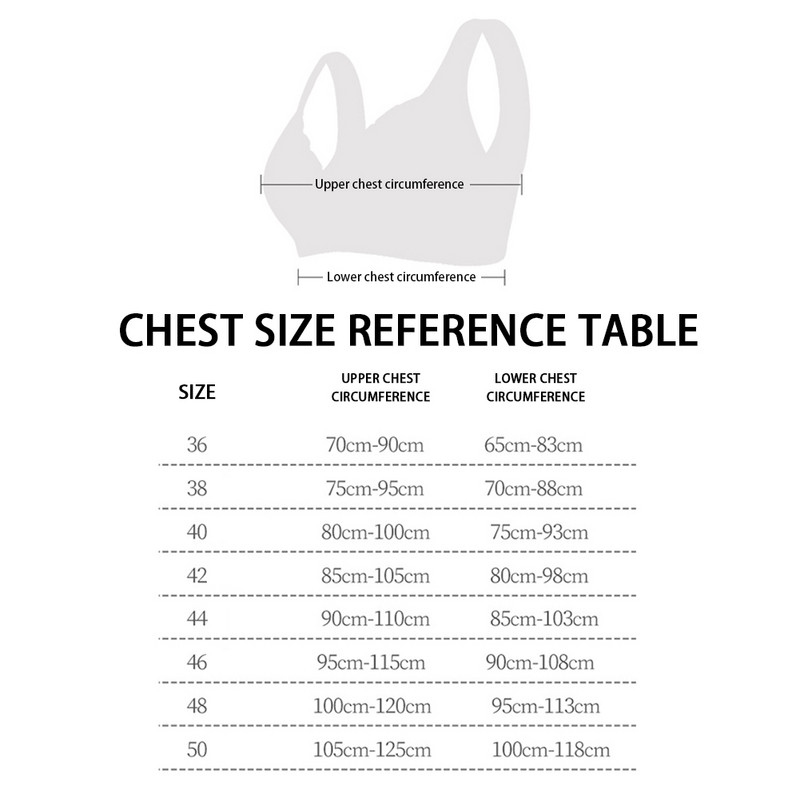 Prozračan, udoban grudnjak za mame srednjih godina bez grudi i velikih dugmadi s prednje strane, donje rublje za dojenje
