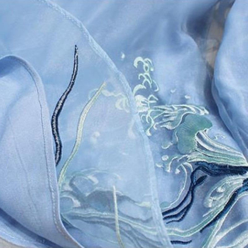 Vintage etnikai stílusú tang öltöny ing daru hímzés kínai harajuku felsők női 2022 elegáns laza fehér kék hanfu blúz