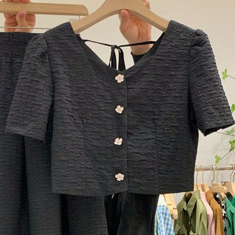 kétrészes készletek női ruhák szoknya nyár 2024 új ruha szett Trim Body kétrészes készlet szoknya szettek