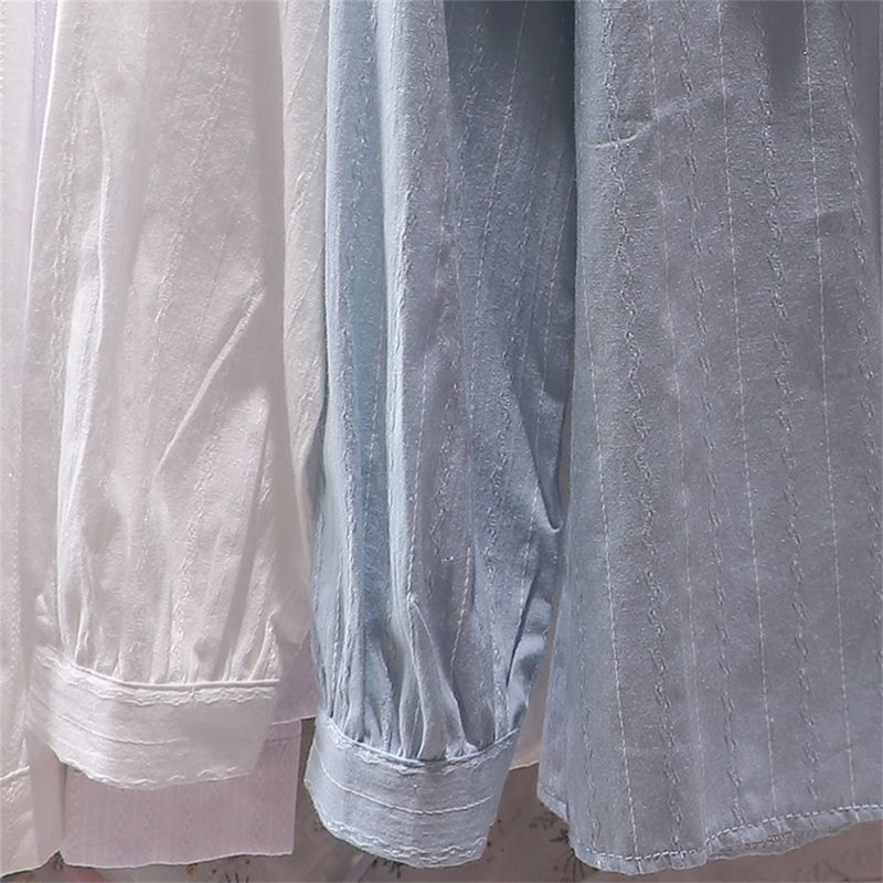 Jesen Proljeće Peter Pan kragna Košulje Žene S-3XL Elegantna slatka elegantna korejska modna odjeća Japanske bluze za sve vrste majica