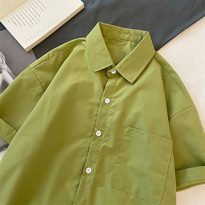 10 värvi särgid, naised, Korea stiilis rõivad, naiste mood Soliidne minimalistlik vabaaja õrn Vintage klassikaline šikk retro