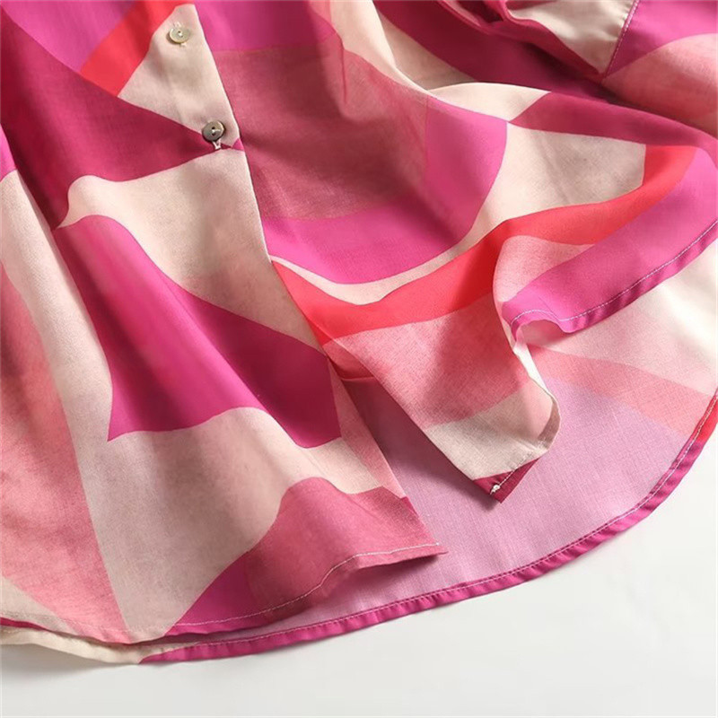 FANIECES riided ja pluusid Roosa Colorblock Satiin Naiste särgid Kevad-sügis pikkade varrukatega kontoris Naiste pluusid Topid Tänavarõivad