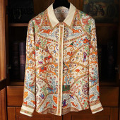 FANIECES S-3XL Vintage Ženska košulja Proljeće Dugi rukavi Luksuzni print Bluze Ležerne majice Elegantne Blusas Mujer قمصان وبلوزات