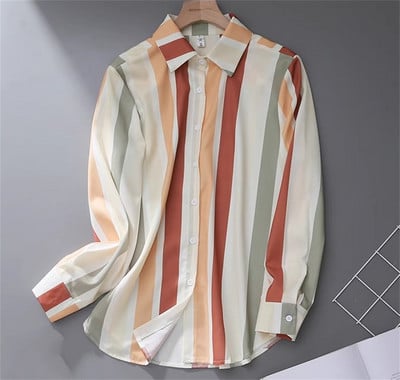 FANIECES S-3XL Vintage Ženska košulja Proljeće Dugi rukavi Luksuzni print Bluze Ležerne majice Elegantne Blusas Mujer قمصان وبلوزات