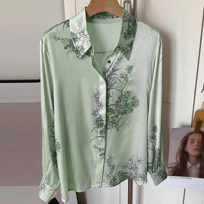 FANIECES S-3XL Vintage Ženska košulja Proljeće Dugi rukavi Luksuzni print Bluze Ležerne majice Elegantne Blusas Mujer قمصان وبلوزات