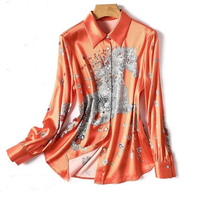 FANIECES S-3XL Vintage Ženska košulja Proljeće Dugi rukavi Luksuzni print Bluze Ležerne majice Elegantne Blusas Mujer قمصان وبلوزات