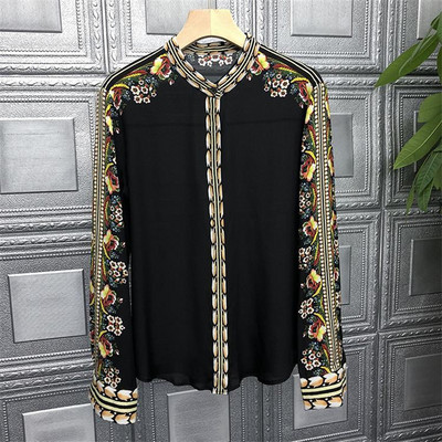 FANIECES S-3XL Vintage Ženska košulja Proljeće Dugi rukavi Luksuzni print Bluze Ležerne majice Elegantne Blusas Mujer قمصان وبلوزات