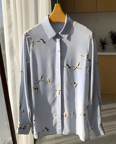 FANIECES S-3XL Vintage Ženska košulja Proljeće Dugi rukavi Luksuzni print Bluze Ležerne majice Elegantne Blusas Mujer قمصان وبلوزات