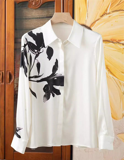 FANIECES S-3XL Vintage Ženska košulja Proljeće Dugi rukavi Luksuzni print Bluze Ležerne majice Elegantne Blusas Mujer قمصان وبلوزات