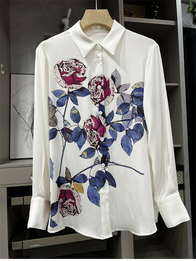 FANIECES S-3XL Vintage Ženska košulja Proljeće Dugi rukavi Luksuzni print Bluze Ležerne majice Elegantne Blusas Mujer قمصان وبلوزات