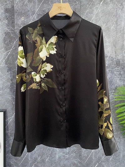 FANIECES S-3XL Vintage Ženska košulja Proljeće Dugi rukavi Luksuzni print Bluze Ležerne majice Elegantne Blusas Mujer قمصان وبلوزات