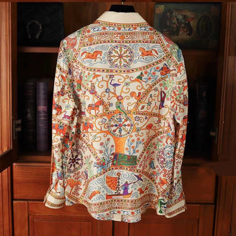 FANIECES S-3XL Vintage Ženska košulja Proljeće Dugi rukavi Luksuzni print Bluze Ležerne majice Elegantne Blusas Mujer قمصان وبلوزات