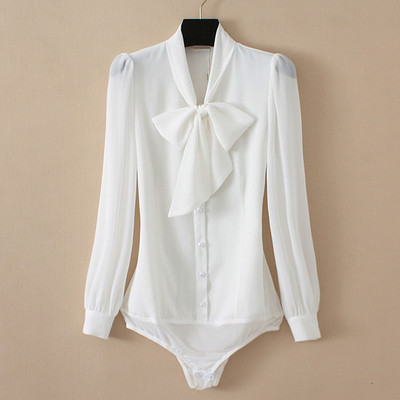 TavalineYeah Naiste mood Sifoon Office OL Body Särgid blusa feminina pikkade varrukatega body S-XXL punane valge must