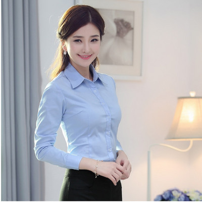 Korejska modna bijela košulja Ženske ženske košulje od mješavine pamuka Bluza s dugim rukavima Jesenska studentska košulja S-5XL Basic Ženske majice