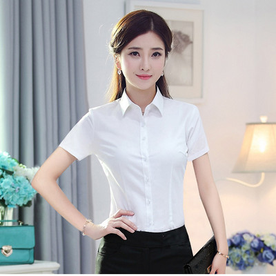 Korejska modna bijela košulja Ženske ženske košulje od mješavine pamuka Bluza s dugim rukavima Jesenska studentska košulja S-5XL Basic Ženske majice