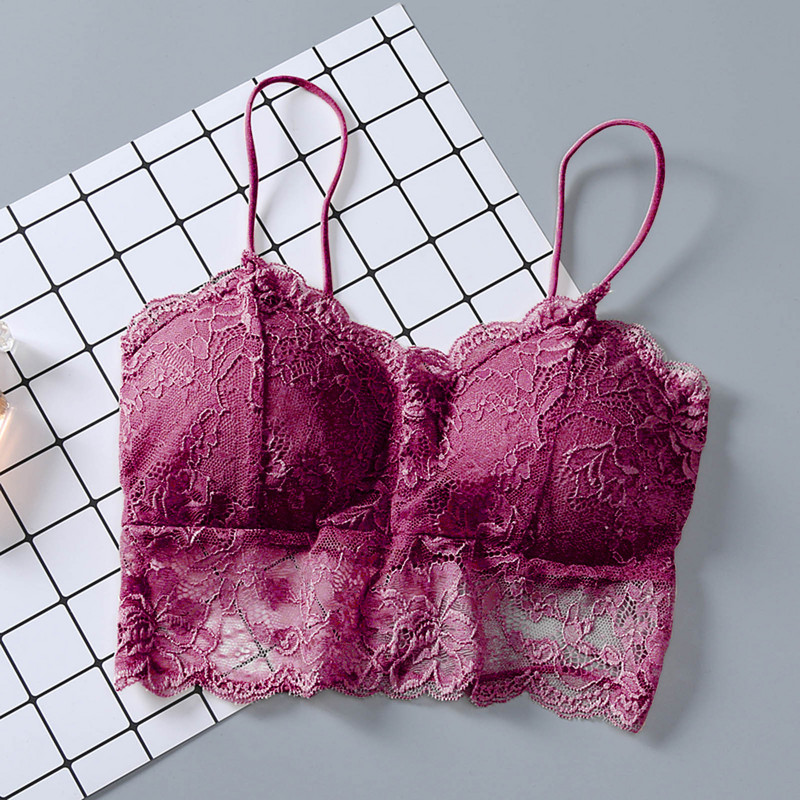 1PC Lace Active Bra Sieviešu Sporta Push Up Bra Apakšveļa Seksīgs krūšturis Ar krūšu spilventiņu Valkājot sporta apakšveļu нижнее белье женское