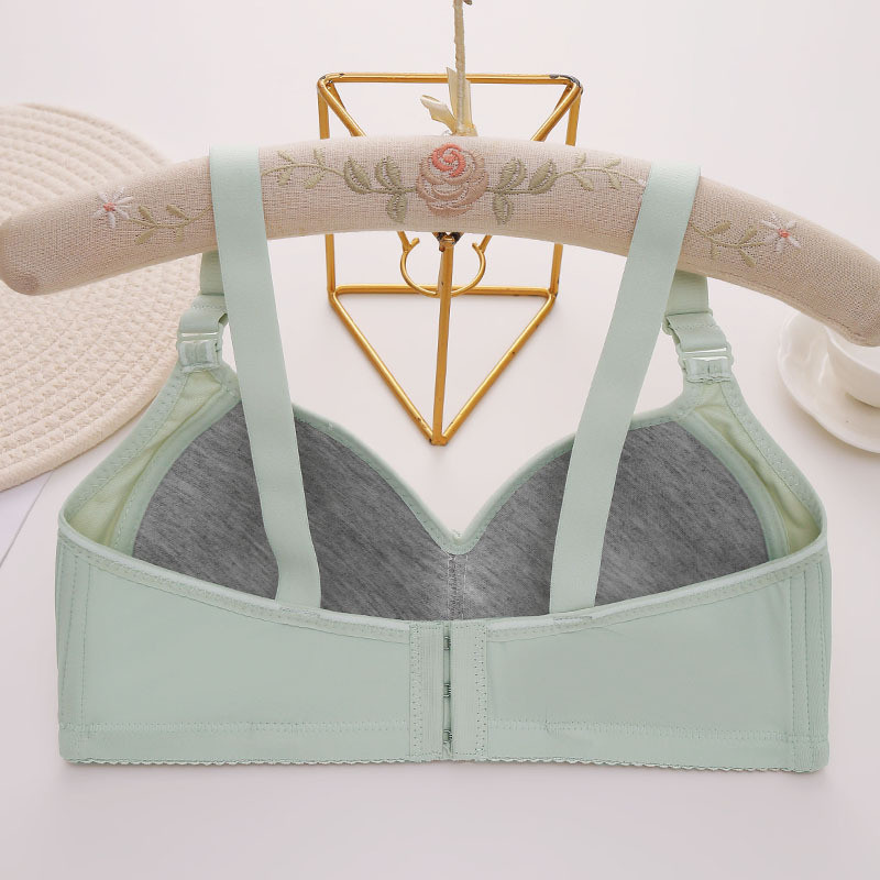 Szexi csipkevirágos felületű női melltartó négy sor három gombos acélgyűrű nélkül, nagy méretű fehérnemű Bőrbarát és puha fehérnemű