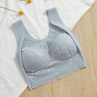 Sutien de dama sexy din dantela marime mare de sus o bucata de sus bralette face ca sanii mari sa arate mai mici Lenjerie feminina push up