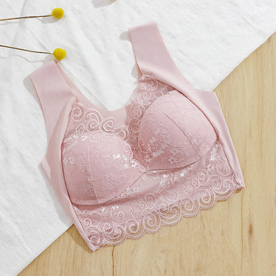 Sutien de dama sexy din dantela marime mare de sus o bucata de sus bralette face ca sanii mari sa arate mai mici Lenjerie feminina push up