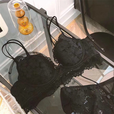 Seksikas naistepesu naiste pitsiga soutient Gorge Push Up rinnahoidjad naistele polsterdatud seljata rinnahoidja juhtmevabad rinnahoidjad Para Mujer Bielizna Damska