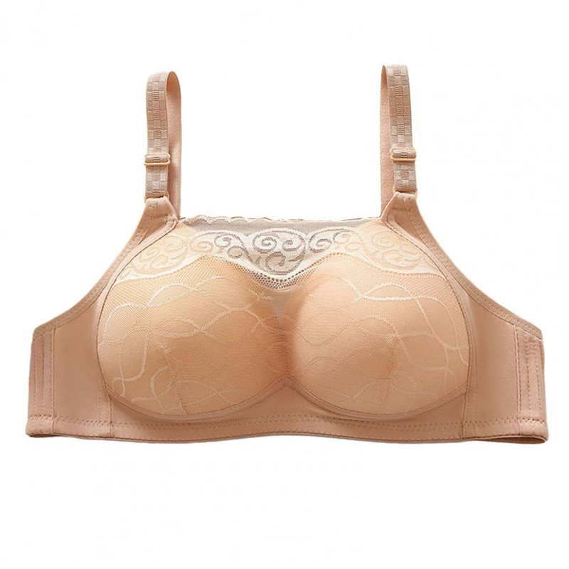 Szexi csipke bandeau melltartó Középkorú női csipke bandeau melltartó állítható pántokkal Push-up vezeték nélküli melltartó a kényelemért, szexi stílusban