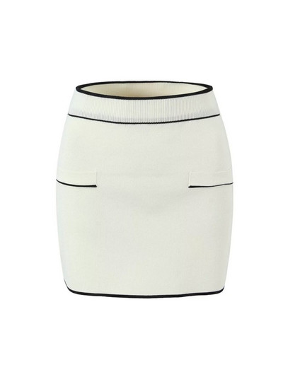 Aonibeier Y2K Patchwork Naiste kardigan kootud kostüümid Traf 2024 kevad lühikeste varrukatega õhuke jakk Crop top naiste miniseeliku komplektid