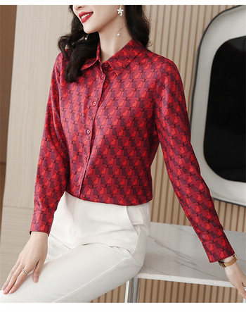 FANIECES S-4XL Blusas De Mujer Дамски луксозни блузи Ризи Пролетни женски топове Френска мода Висококачествено шикозно офис облекло 6856