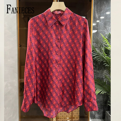 FANIECES S-4XL Blusas De Mujer Női Luxus Blúzok Ingek Tavaszi női felsők Francia divat Kiváló minőségű elegáns irodai viselet 6856