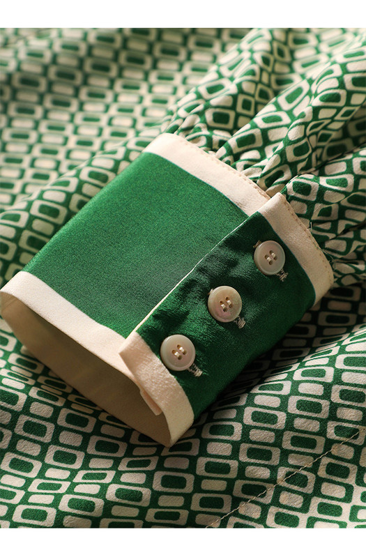 Uus saabunud naiste Blusa Mujer kevadsuvise moe jaoks Trendikas mustriga naiste nööpidega särk tööle ja vabaaja veetmiseks