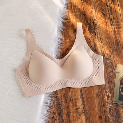 Egyrészes női fehérnemű Fix kupa nyommentes szendvics női melltartó becsomagolt mell összegyűjtött lélegző kényelmes