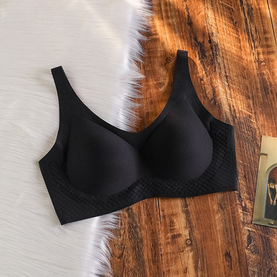 Egyrészes női fehérnemű Fix kupa nyommentes szendvics női melltartó becsomagolt mell összegyűjtött lélegző kényelmes