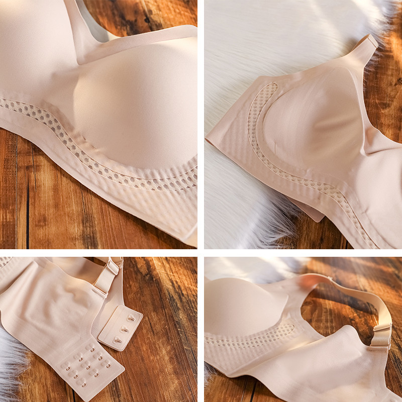 Egyrészes női fehérnemű Fix kupa nyommentes szendvics női melltartó becsomagolt mell összegyűjtött lélegző kényelmes