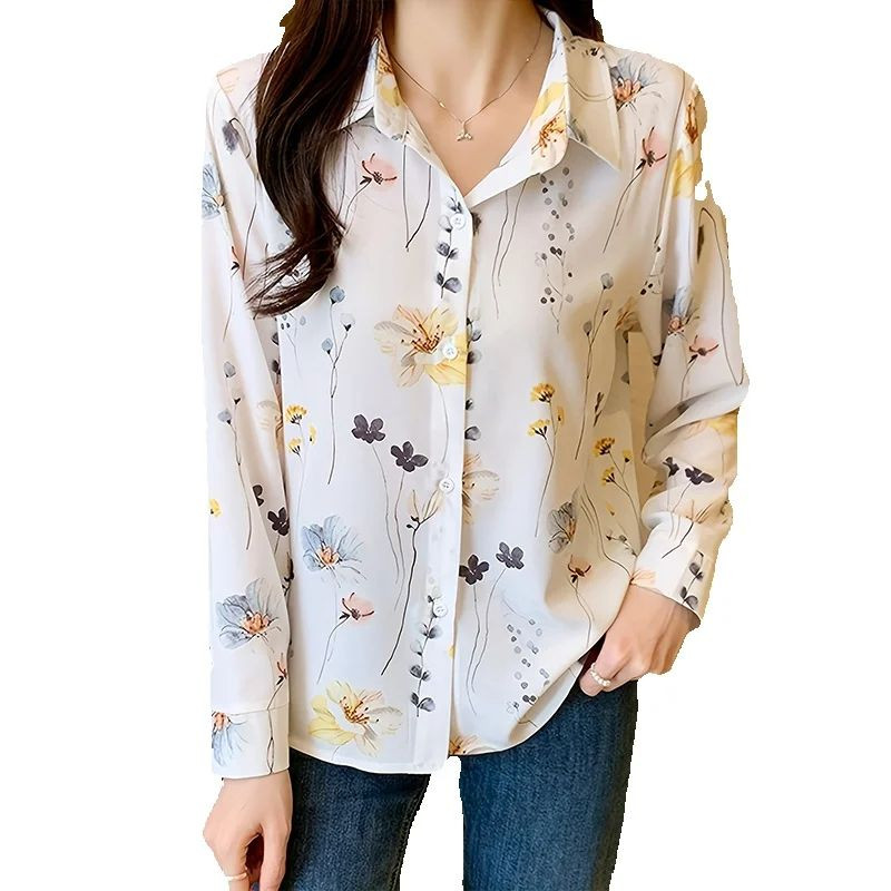 Jauns sieviešu Blusa Mujer pavasara rudens modes moderns sieviešu krekls ar pogām darbam un ikdienas lietošanai