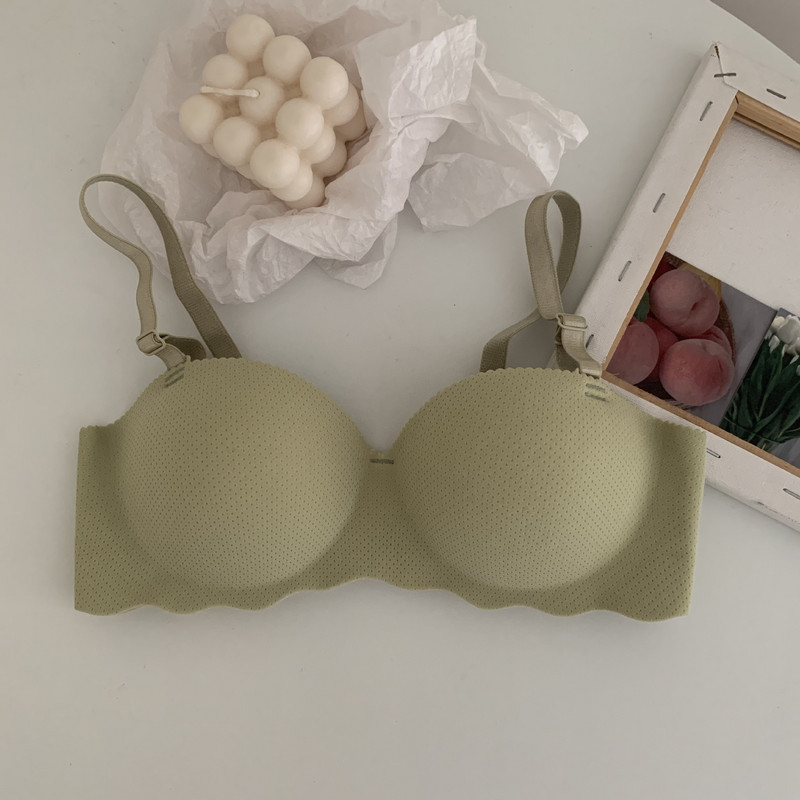 Varrat nélküli átalakítható pántos melltartó női női fehérnemű felsők Bralette Active Wire Free Push Up puha női fehérnemű melltartók