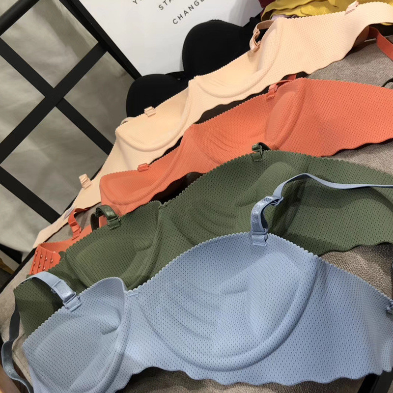 Varrat nélküli átalakítható pántos melltartó női női fehérnemű felsők Bralette Active Wire Free Push Up puha női fehérnemű melltartók